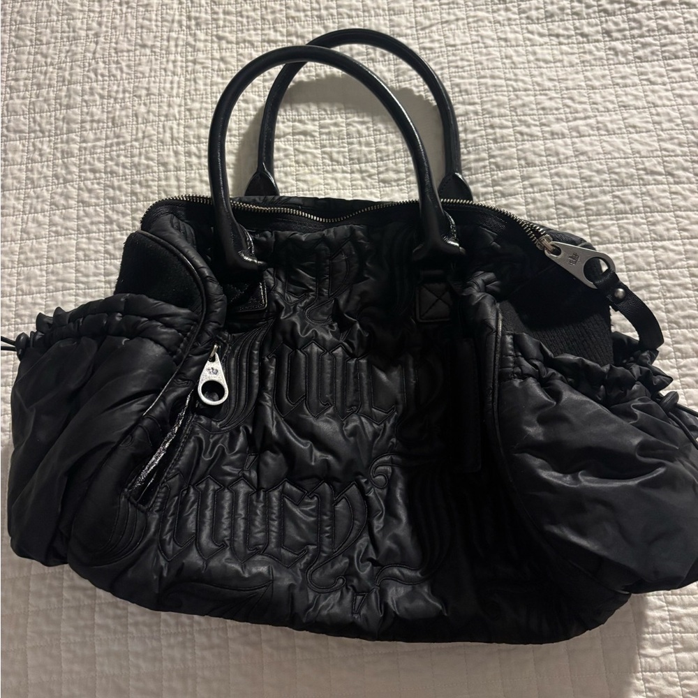 Juicy Black Quilted Handbag